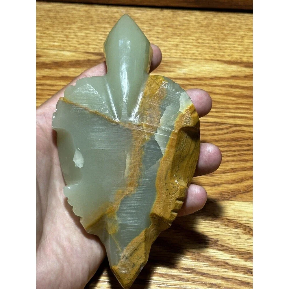 Natural Crystal Geode Stone Carved Exquisite Tortoise Turtle Paperweight Red Eye